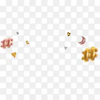 彩色漂浮零食装饰-空若网 彩色漂浮零食装饰-空若网