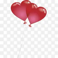 手绘粉色半透明爱心气球-空若网 手绘粉色半透明爱心气球-空若网