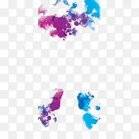 多彩墨迹水彩创意蝴蝶海报展架-空若网 多彩墨迹水彩创意蝴蝶海报展架-空若网