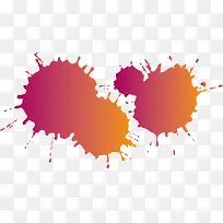 橙色飞溅颜料-空若网 橙色飞溅颜料-空若网