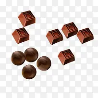 圆形与方形巧克力块-空若网 圆形与方形巧克力块-空若网