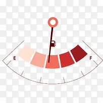 红色渐变智能燃油表-空若网 红色渐变智能燃油表-空若网