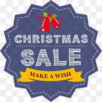 深蓝色圣诞节促销标签-空若网 深蓝色圣诞节促销标签-空若网