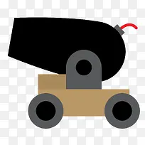 大炮矢量卡通符号-空若网 大炮矢量卡通符号-空若网