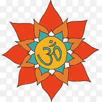 印度橙色莲花坐垫-空若网 印度橙色莲花坐垫-空若网