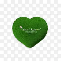 绿草爱心艺术设计素材-空若网 绿草爱心艺术设计素材-空若网
