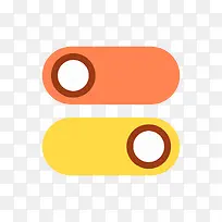 彩色扁平化功能开关元素-空若网 彩色扁平化功能开关元素-空若网