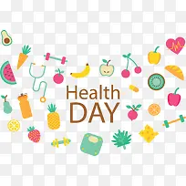 彩色水果世界卫生日-空若网 彩色水果世界卫生日-空若网