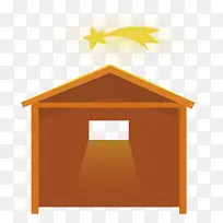 扁平化的房子和星星-空若网 扁平化的房子和星星-空若网