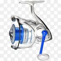 产品实物金属蓝色渔具转轴-空若网 产品实物金属蓝色渔具转轴-空若网