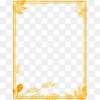 创意黄色海报边框装饰-空若网 创意黄色海报边框装饰-空若网