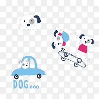 卡通效果插画矢量图-空若网 卡通效果插画矢量图-空若网