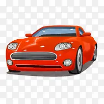 卡通红色小轿车矢量图-空若网 卡通红色小轿车矢量图-空若网