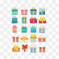 生日盒礼物礼品盒包装矢量素材-空若网 生日盒礼物礼品盒包装矢量素材-空若网