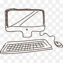 电脑,手绘电脑,淘宝素材,手绘-空若网 电脑,手绘电脑,淘宝素材,手绘-空若网