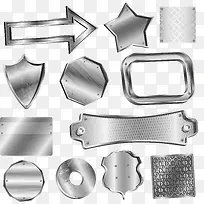 立体效果多种标牌箭头-空若网 立体效果多种标牌箭头-空若网