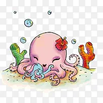 卡通章鱼PNG下载-空若网 卡通章鱼PNG下载-空若网