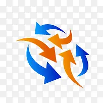 ʸ��˫ɫѭ����ͷPNGͼƬ-������