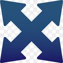 矢量扁平四向箭头PNG图片-空若网 矢量扁平四向箭头PNG图片-空若网