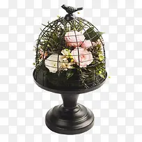 产品实物餐桌花鸟笼子摆件-空若网 产品实物餐桌花鸟笼子摆件-空若网