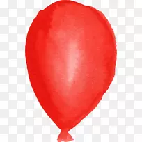 气球红色水彩画剪贴画.水彩画气球-空若网 气球红色水彩画剪贴画.水彩画气球-空若网