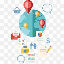 商务互联网扁平化设计-空若网 商务互联网扁平化设计-空若网