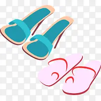 拖鞋png矢量素材-空若网 拖鞋png矢量素材-空若网