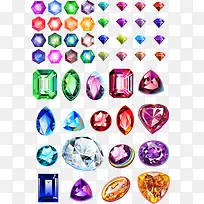 精美钻石宝石设计矢量-空若网 精美钻石宝石设计矢量-空若网