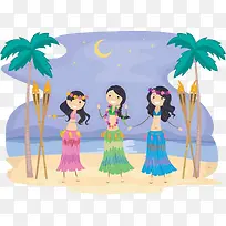 魅力少女与草裙舞-空若网 魅力少女与草裙舞-空若网