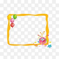 黄色边框素材-空若网 黄色边框素材-空若网