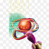 科技未来彩虹色数字-空若网 科技未来彩虹色数字-空若网