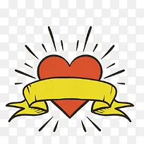 矢量发光心形图片素材-空若网 矢量发光心形图片素材-空若网