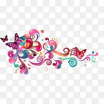 时尚多彩花纹元素-空若网 时尚多彩花纹元素-空若网