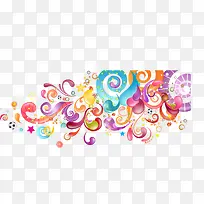 时尚多彩花纹元素-空若网 时尚多彩花纹元素-空若网