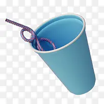 蓝色杯子和吸管-空若网 蓝色杯子和吸管-空若网