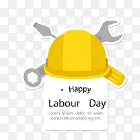 卡通黄色安全帽标签-空若网 卡通黄色安全帽标签-空若网