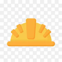 黄色卡通安全帽矢量图-空若网 黄色卡通安全帽矢量图-空若网