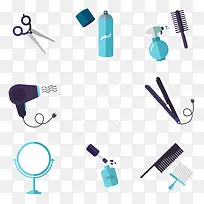 矢量洗剪吹-空若网 矢量洗剪吹-空若网