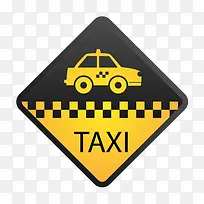 黄色出租车矢量图-空若网 黄色出租车矢量图-空若网
