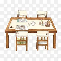 餐厅桌子凳子-空若网 餐厅桌子凳子-空若网