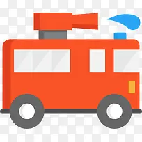 卡通消防车-空若网 卡通消防车-空若网