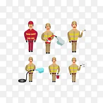 消防人员合集设计-空若网 消防人员合集设计-空若网