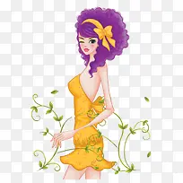 韩国时尚人物插画png图片-空若网 韩国时尚人物插画png图片-空若网