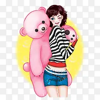 韩国时尚人物插画png图片-空若网 韩国时尚人物插画png图片-空若网