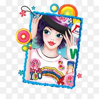 ����ʱ������廭pngͼƬ-������