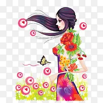 韩国时尚人物插画png图片-空若网 韩国时尚人物插画png图片-空若网