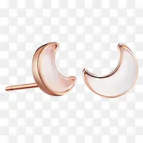 月光石宝石银耳钉-空若网 月光石宝石银耳钉-空若网