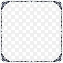 蓝色花纹边框-空若网 蓝色花纹边框-空若网