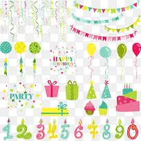 矢量生日礼盒和数字-空若网 矢量生日礼盒和数字-空若网