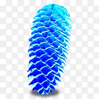 冰蓝色松果圣诞节素材-空若网 冰蓝色松果圣诞节素材-空若网